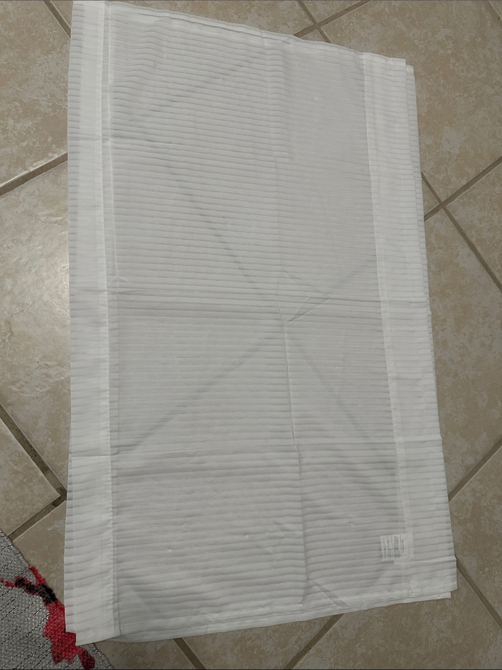4 pc set white curtains NWT